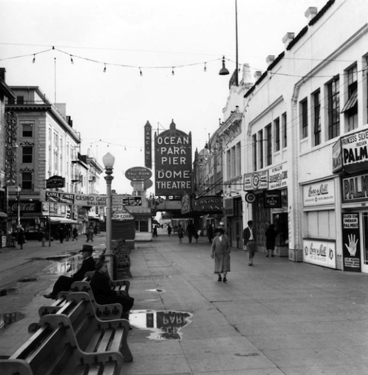 Ocean Front Promenade, Santa Monica Courtesy Los Angeles Public Library and drkrm Gallery