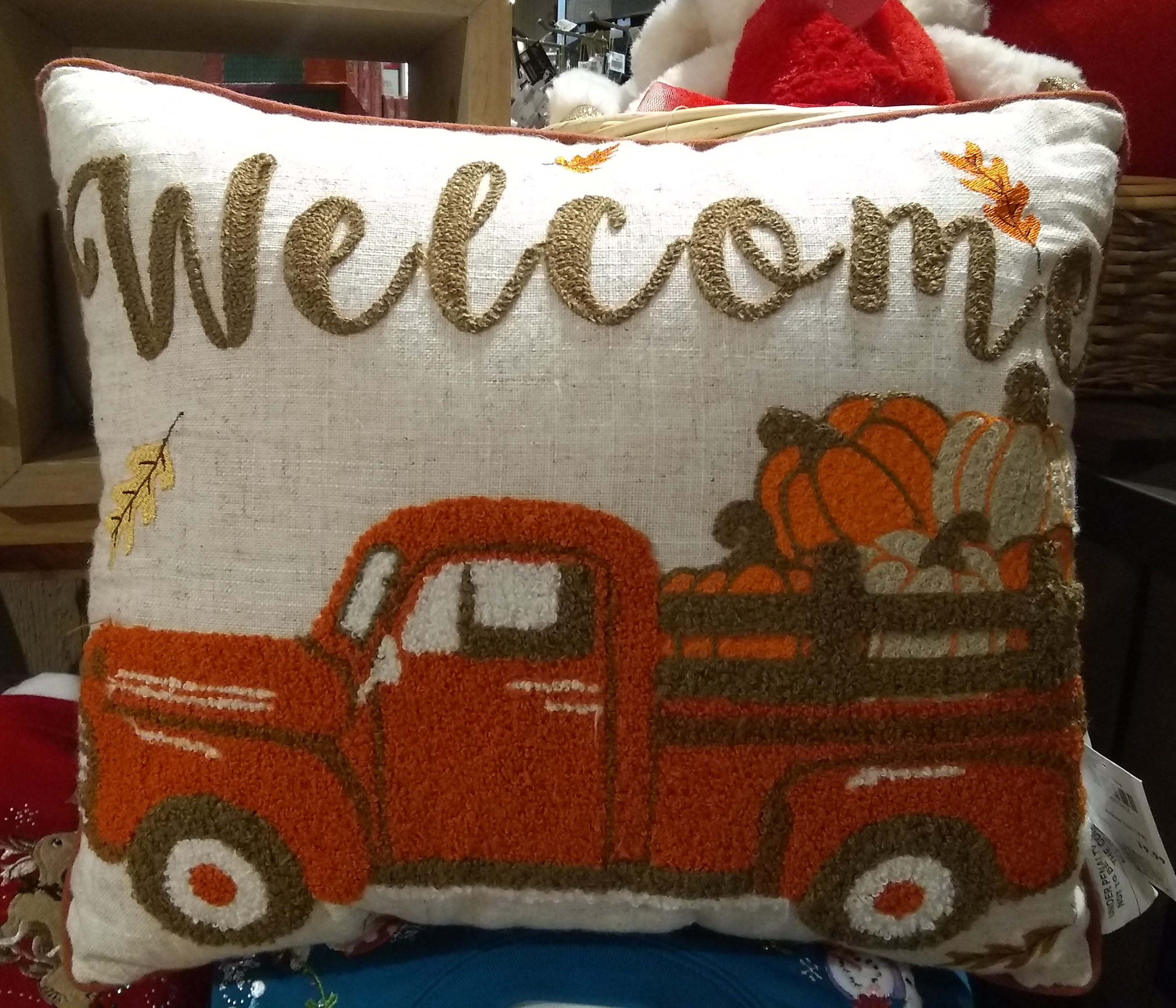 cb harvest truck pillow
