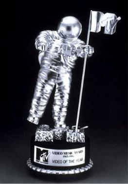 Moon man statue